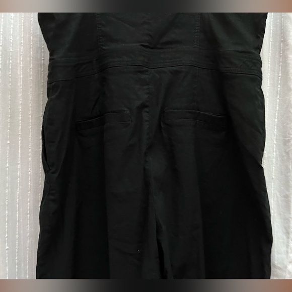 NWOT Anthropologie MAEVE The Portside Button-Front Jumpsuit - Black - Picture 8 of 9